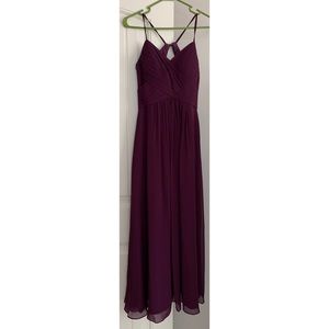 Size: 2 Grape Azazie Haleigh Gown!